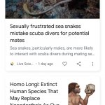 Sea Snake Neanderthal News Duo