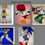 Team of Team Up | image tagged in team of team up,5 heroes | made w/ Imgflip meme maker