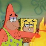 Spongegar And Patar Touch Fire