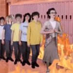 School fire GIF Template