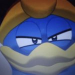 dedede squinting