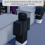 broke bone