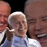 Biden laughing