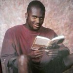 Black guy reading