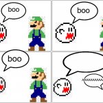 Boo Scares Luigi