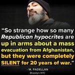 Republican hypocrites Afghanistan