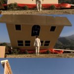 House Falling On Man