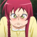 Angry Pouting Anime Girl template