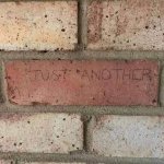 Brick in the wall meme