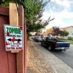 Zombie Parking Sign