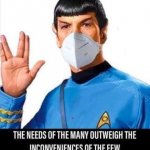 Spock face mask meme