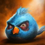angry birds blue meme