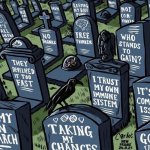 antivax excuses headstones gravestones