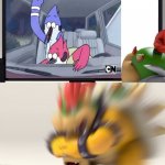 well its true this cartoon is only for teenagers | image tagged in bowser and bowser jr nsfw,nsfw,regular show,cartoon network,bowser,bowser jr | made w/ Imgflip meme maker