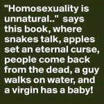 Homosexuality is unnatural