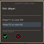 vote ban/vote kick template