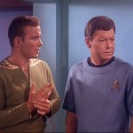 Dr. McCoy and Captain Kirk