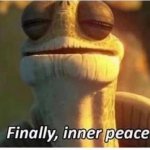 finally inner peace