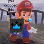 Mario You dropped this king blue crown