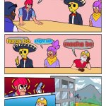 Brawl Stars Boardroom Meeting Suggestion | we need to decide which skin should we buy; horus bo; knight ash; mecha bo | image tagged in brawl stars boardroom meeting suggestion | made w/ Imgflip meme maker