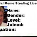 meme stealing license