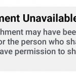 Attachment Unavailable