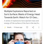 Sun Explodes Mask On News Duo | SUN EXPLODES; MASKS ON | image tagged in sun explodes mask on news duo | made w/ Imgflip meme maker