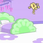 Wubbzy hops out of bed gif meme