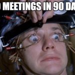sentenced to Alcoholics Anonymous | 90 MEETINGS IN 90 DAYS | image tagged in clockwork orange | made w/ Imgflip meme maker