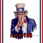 Uncle Sam: I Want You (Revised) template