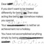 Dear Christians