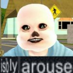 sans visibly aroused meme