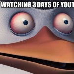 Shook Skipper | ME AFTER WATCHING 3 DAYS OF YOUTUBE KIDS | image tagged in shook skipper,youtube,youtube kids,penguins of madagascar,penguin | made w/ Imgflip meme maker