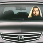 JESUS DRIVING A CAR