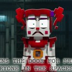 Oh no | ME:OPENS THE DOOR FOR FRESH AIR
EVERYONE IN THE SPACESHIP: | image tagged in gifs,unsettled circus baby | made w/ Imgflip video-to-gif maker