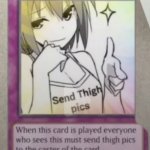 send thigh pics meme