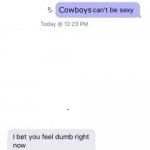 Cowboys can't be sexy
