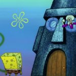 Squidward Yelling at Patrick and Spongebob template