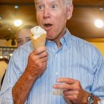 Joe Biden eating ice cream meme