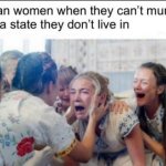 Women crying