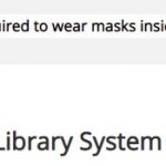 Masks inside the library
