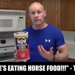 OMG HORSE FOOD - The Left meme