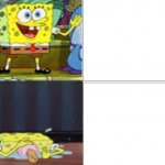 spongebob happy and sad Meme Generator - Piñata Farms - The best