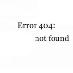 Error 404 template