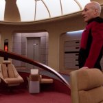 Picard on empty bridge