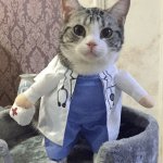 doctor cat has your diagnosis | I HAZ SUM BAD NEWS; YOU NEED A CAT SCAN | image tagged in doctor cat | made w/ Imgflip meme maker