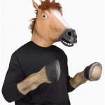 HORSE COSTUME WITH HOOVES meme