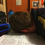 Sleeping while studying