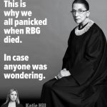 Panic after RBG died