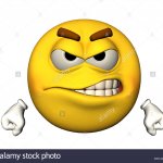 Angry emoji template